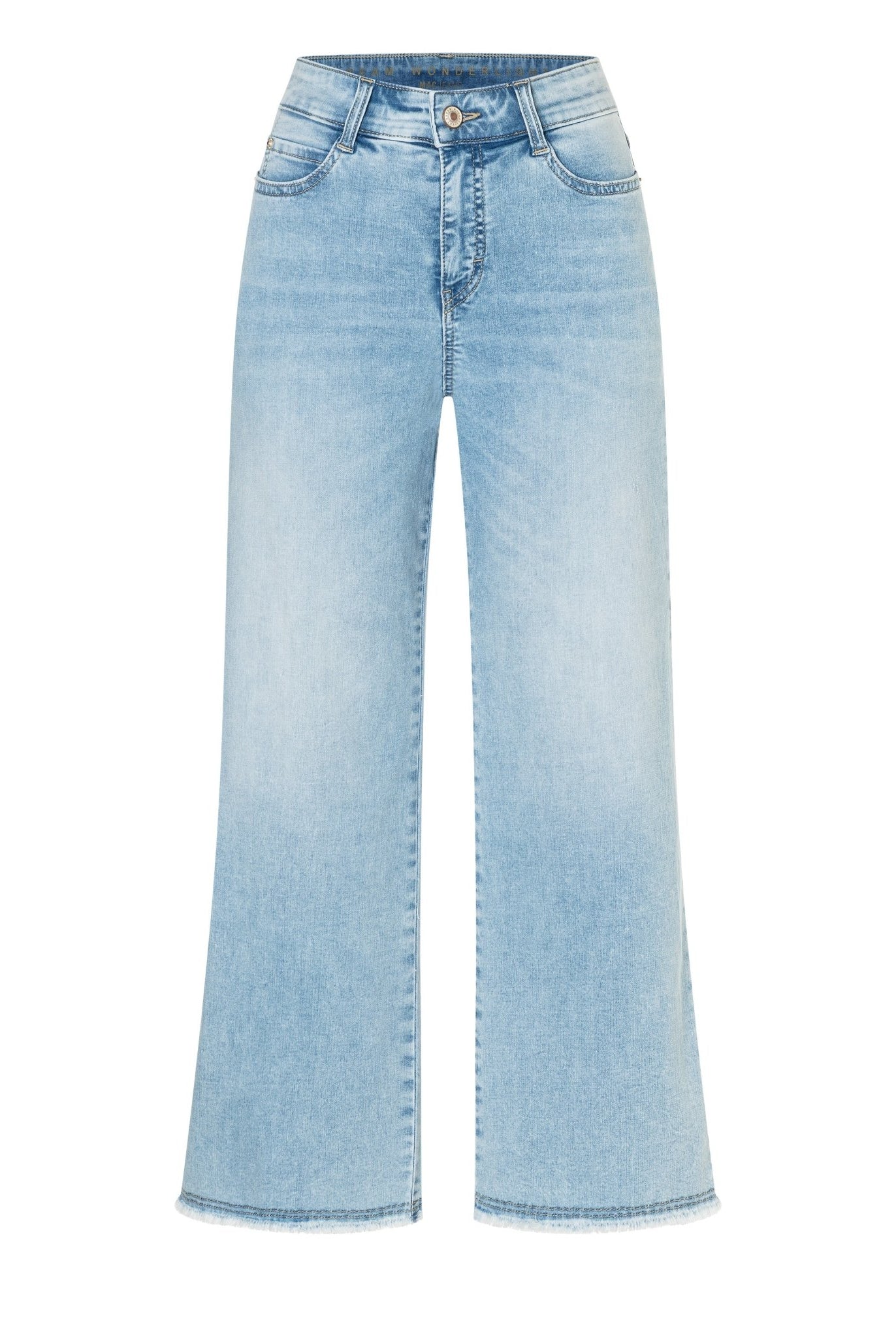 Jeans - MAC Jeans - Dream Wide Cropped in Light Azure - Archery Close