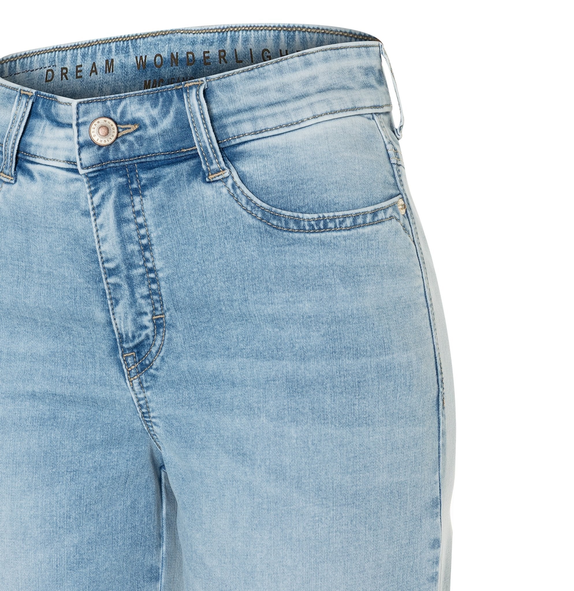 Jeans - MAC Jeans - Dream Wide Cropped in Light Azure - Archery Close