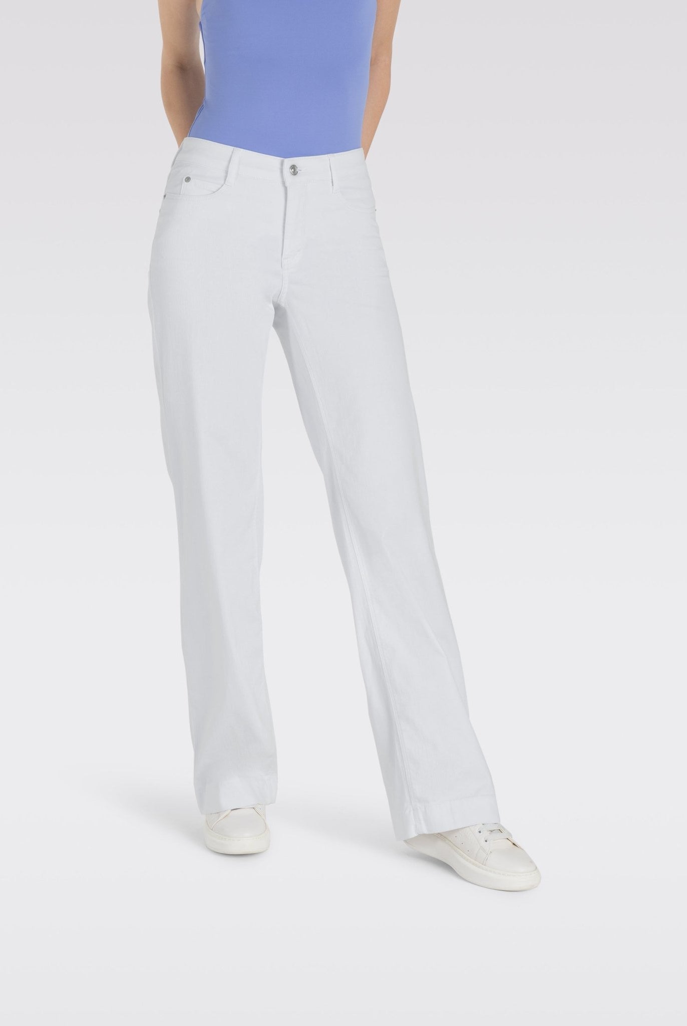 Jeans - MAC Jeans - Dream Wide Jeans in White - Archery Close