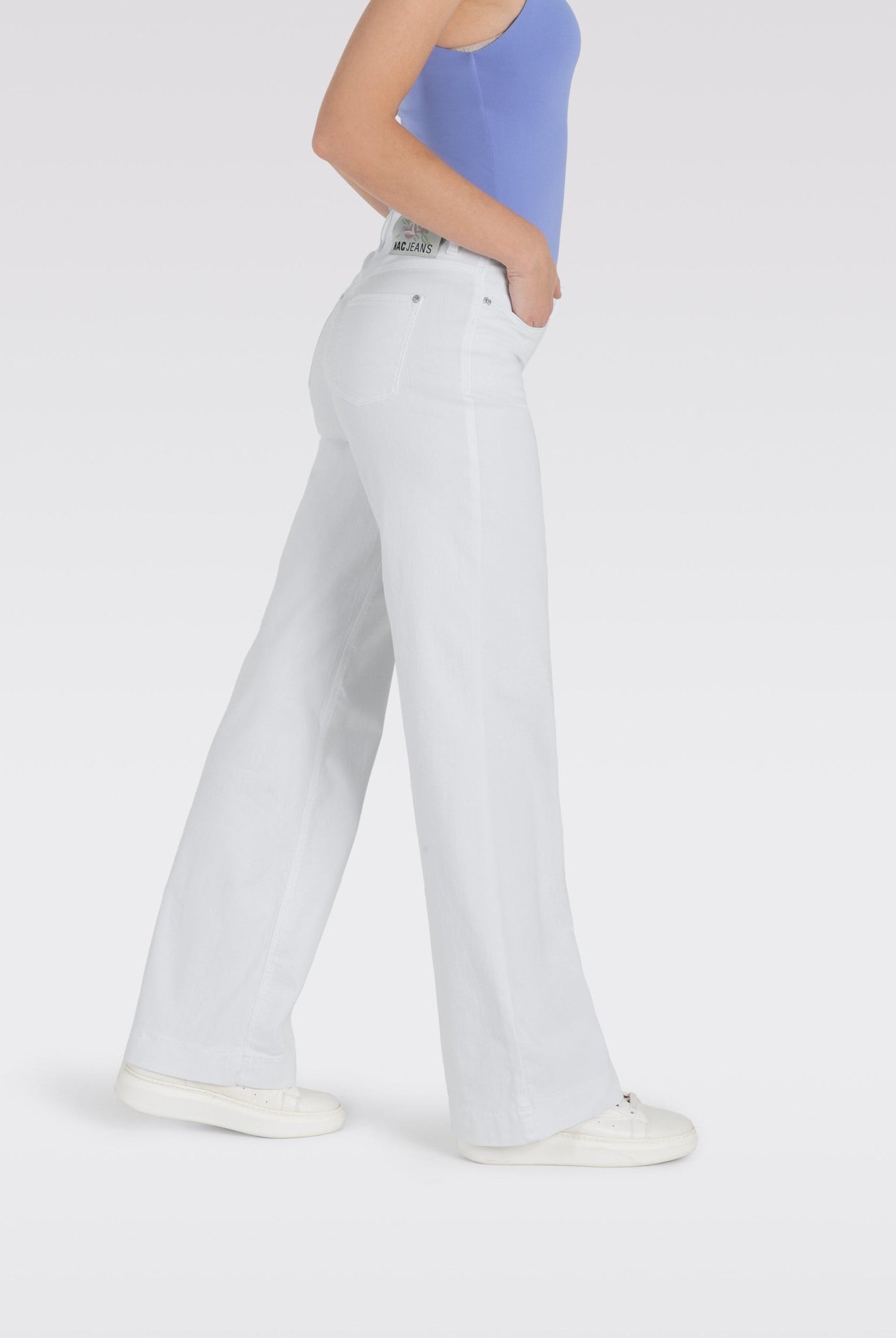 Jeans - MAC Jeans - Dream Wide Jeans in White - Archery Close