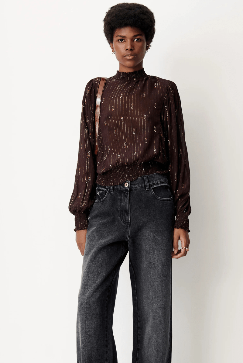 Shirts & Tops - SESSUN - Duchess Blouse - Archery Close