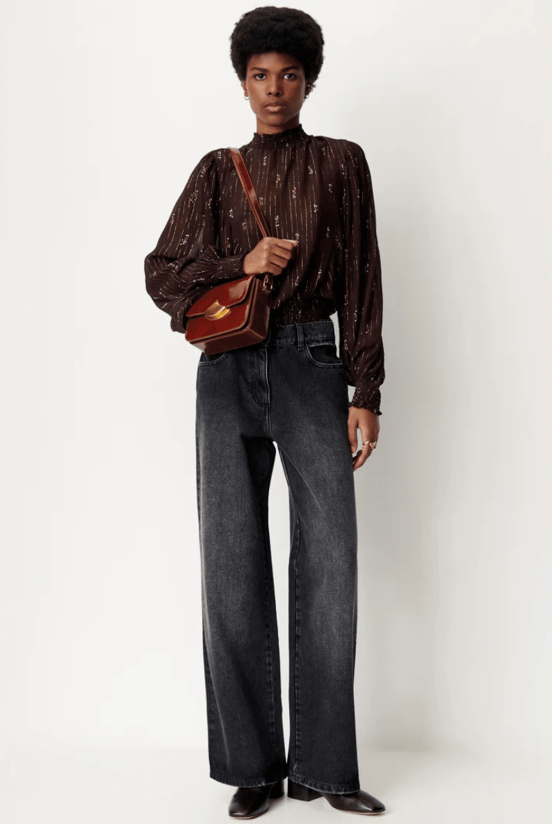 Shirts & Tops - SESSUN - Duchess Blouse - Archery Close