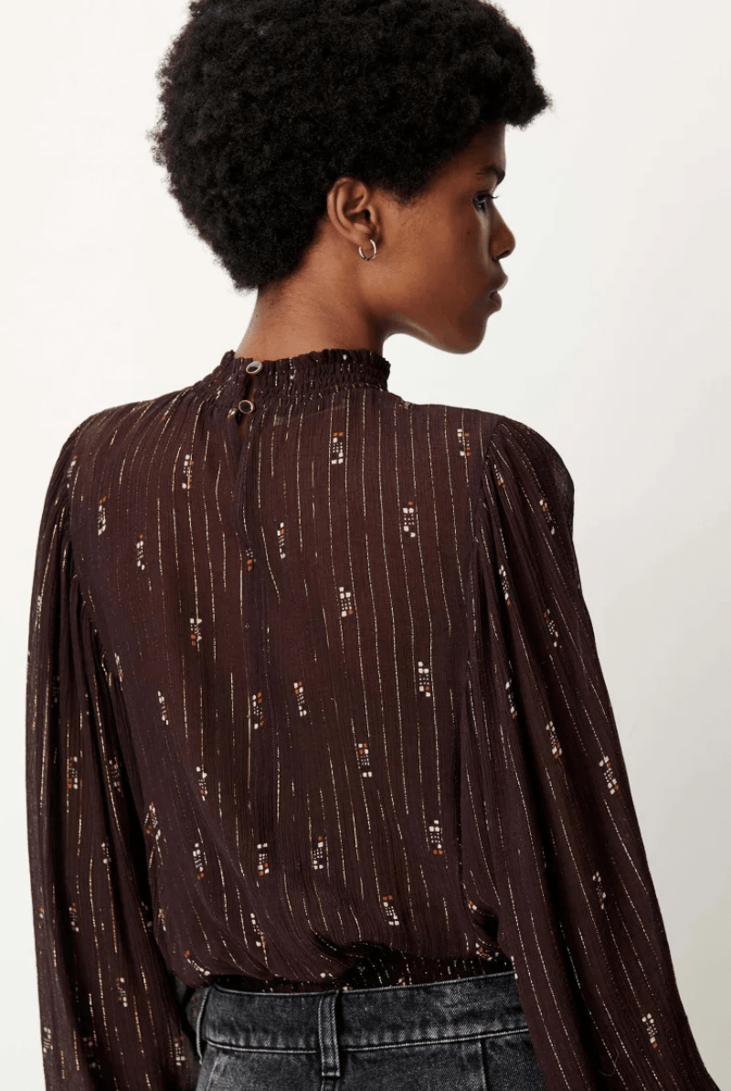 Shirts & Tops - SESSUN - Duchess Blouse - Archery Close