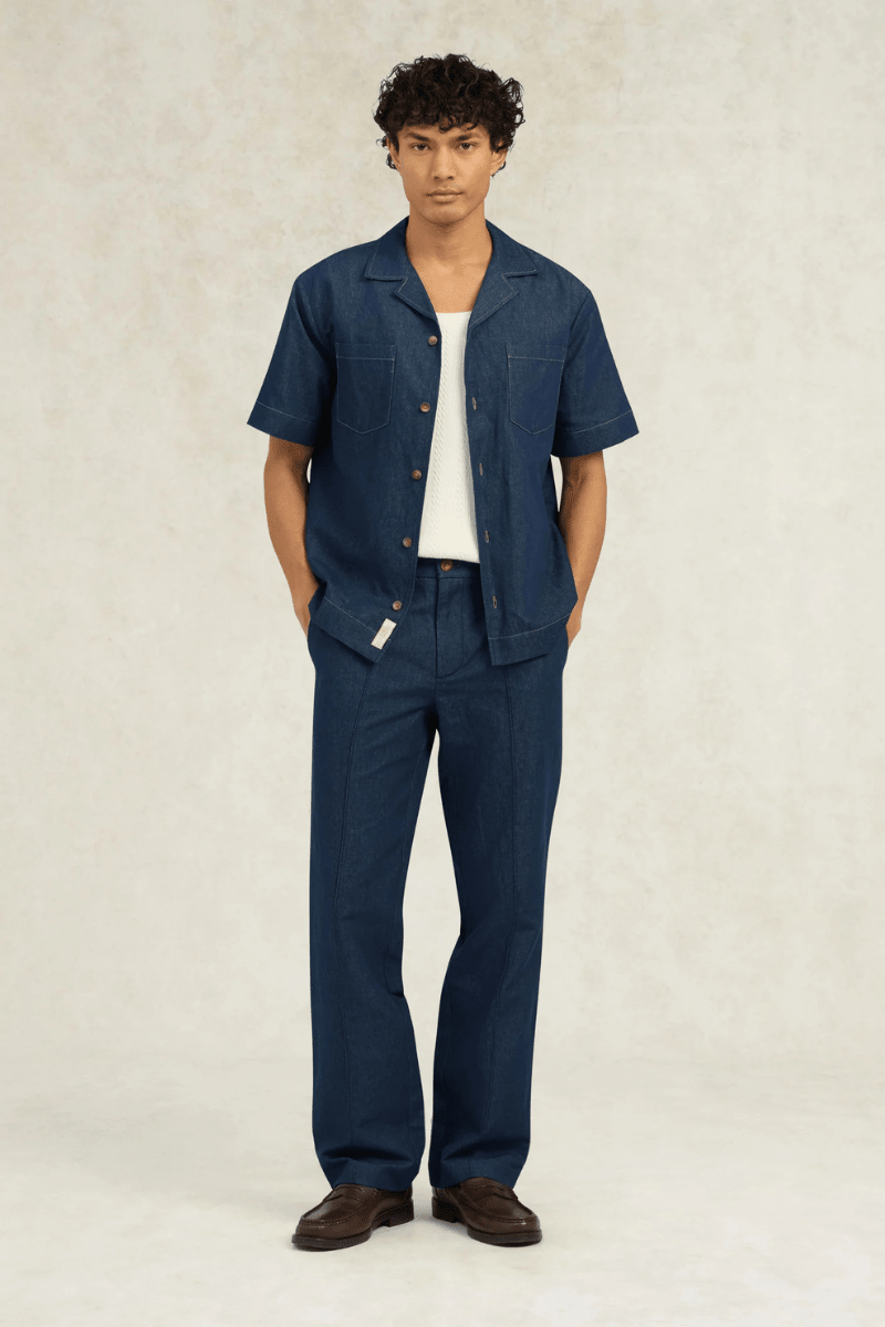 Shirts & Tops - CHE Studios - Eastwood Denim Shirt - Archery Close