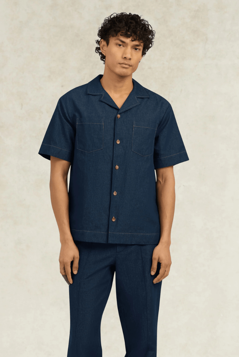Shirts & Tops - CHE Studios - Eastwood Denim Shirt - Archery Close