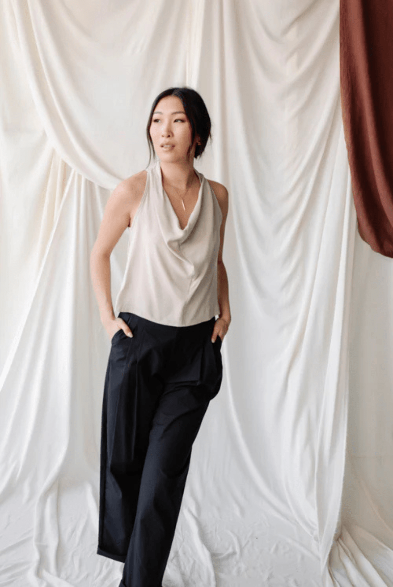 Pants - Natalie Busby - Easy Fit Trouser in Black - Archery Close