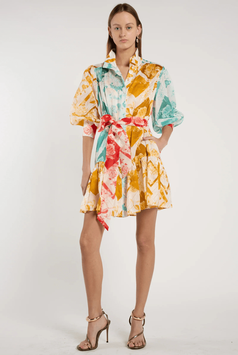 Dresses - Christy Lynn - Emi Dress in Sierra Multi - Archery Close