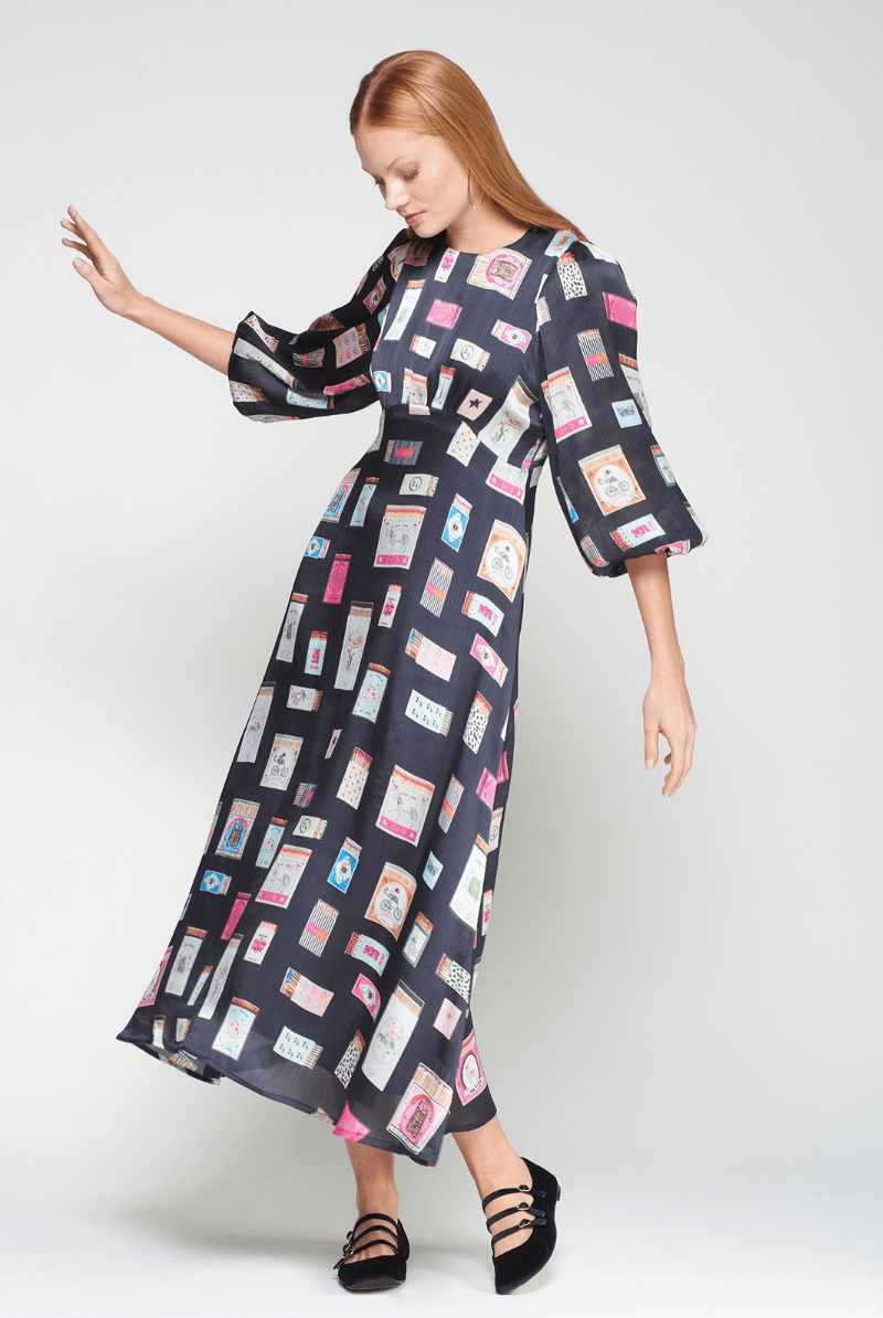 Dresses - Vilagallo - Erin dress in Cerillas - Archery Close