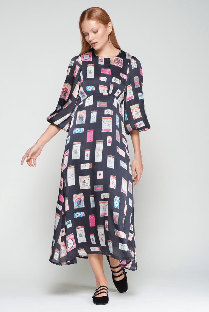 Dresses - Vilagallo - Erin dress in Cerillas - Archery Close