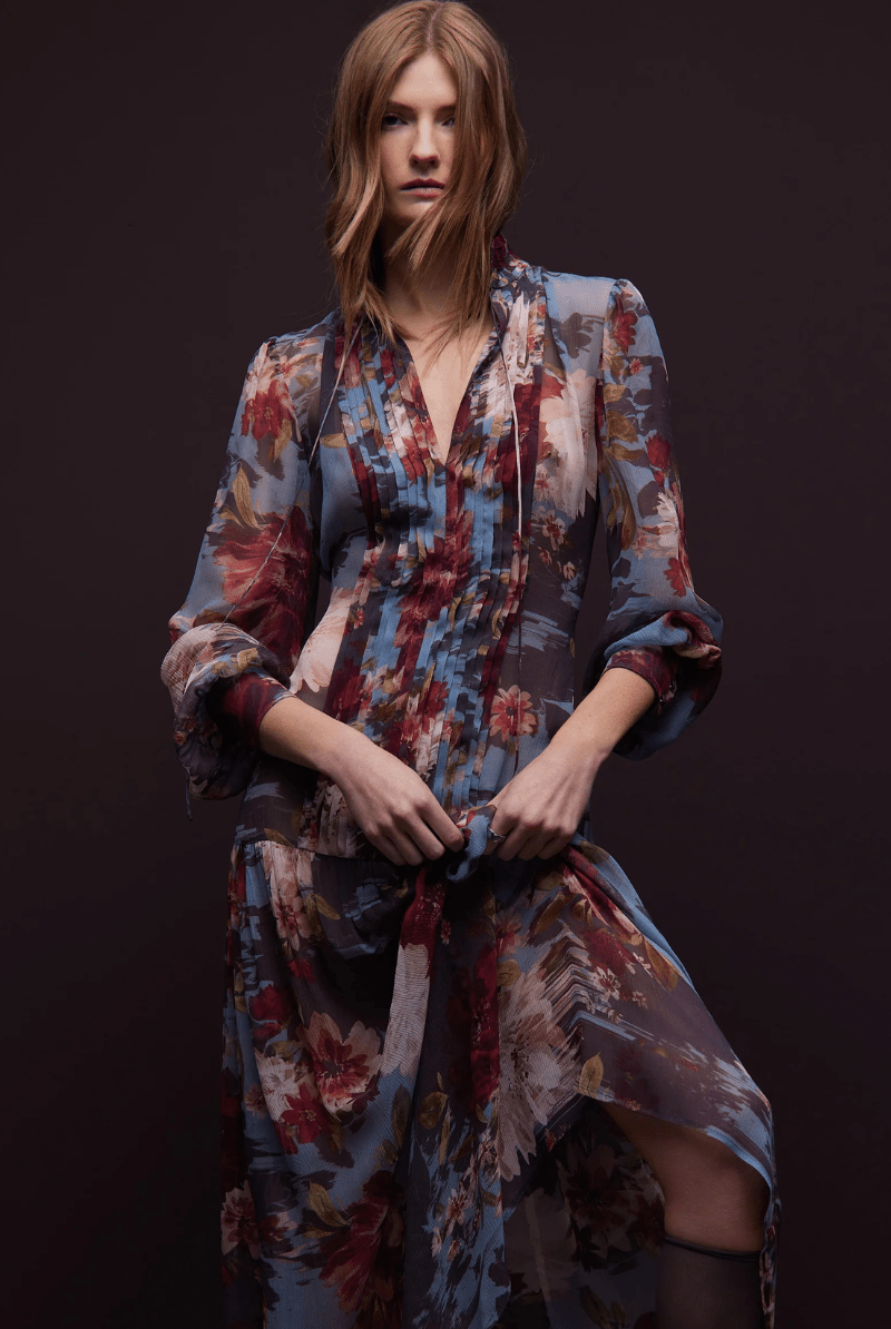 Dresses - Christy Lynn - Esther Dress in Sky Garden - Archery Close