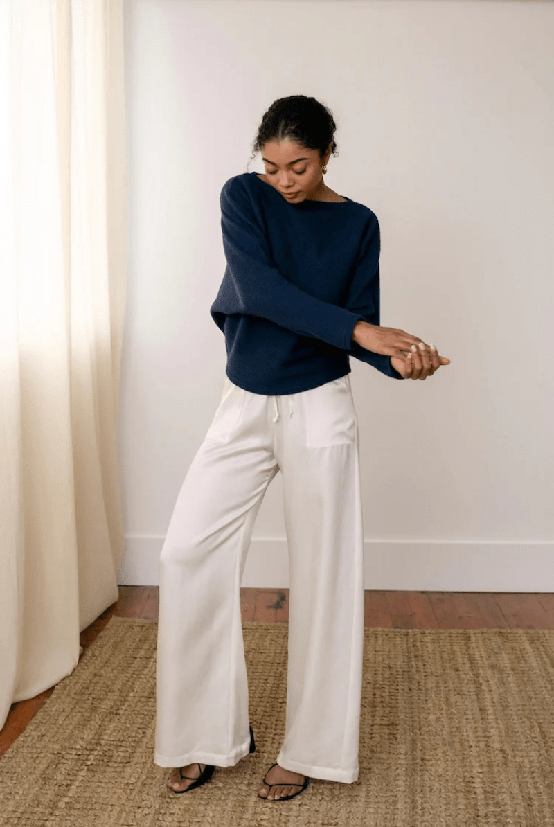 Sweater - Natalie Busby - Everyday Sweater in Navy - Archery Close