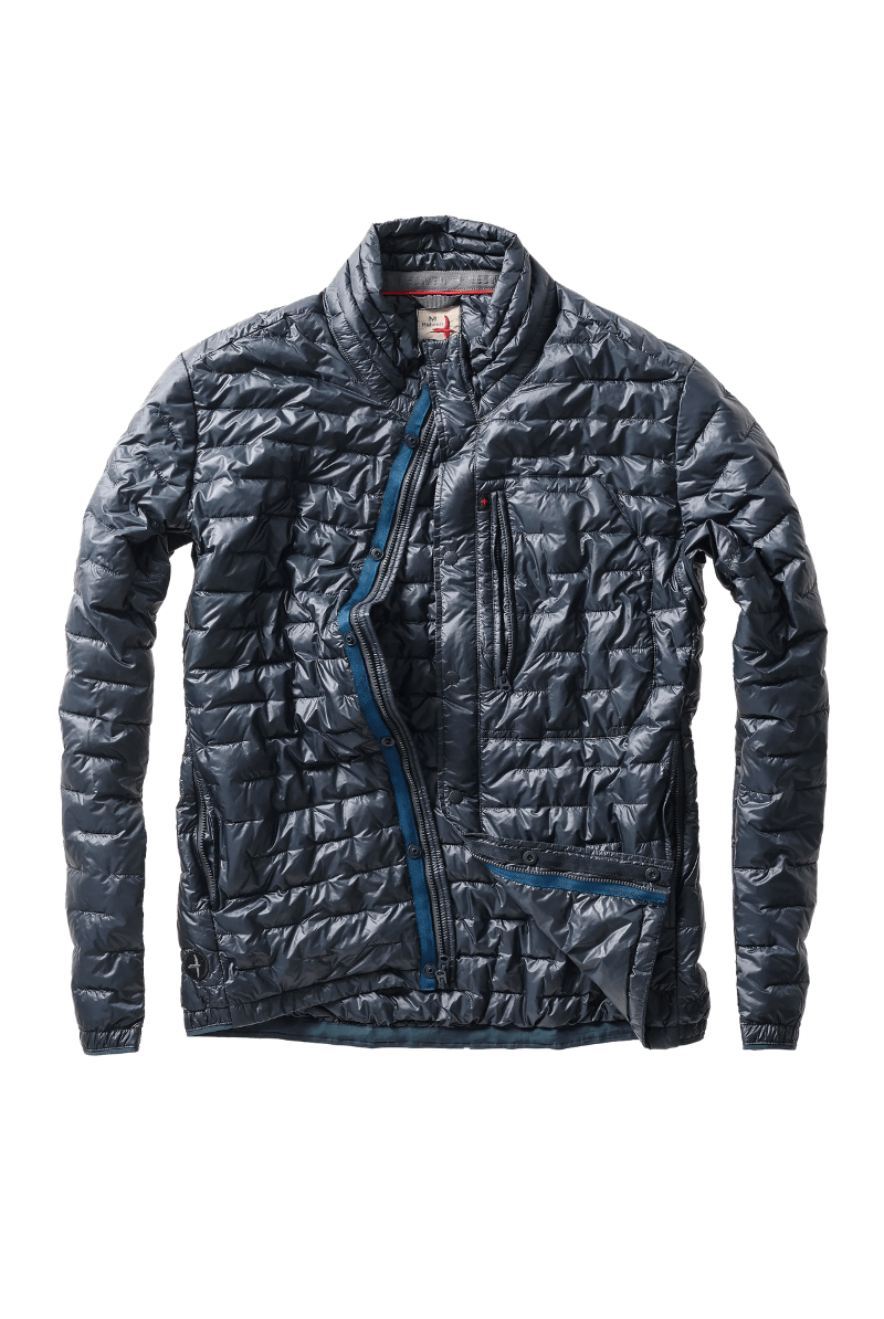 Outerwear - Relwen - Featherweight Down Jacket in Navy - Archery Close