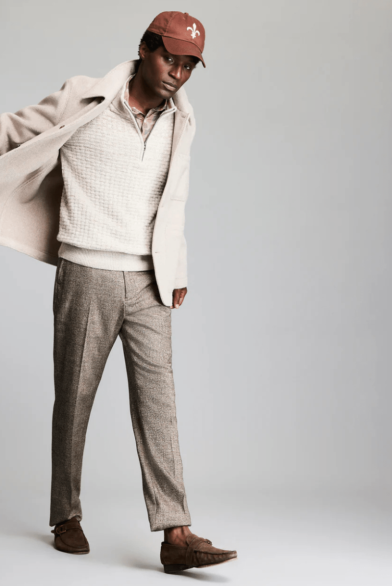 Outerwear - Billy Reid - Felted Wool Chore Coat in Dove Heather - Archery Close