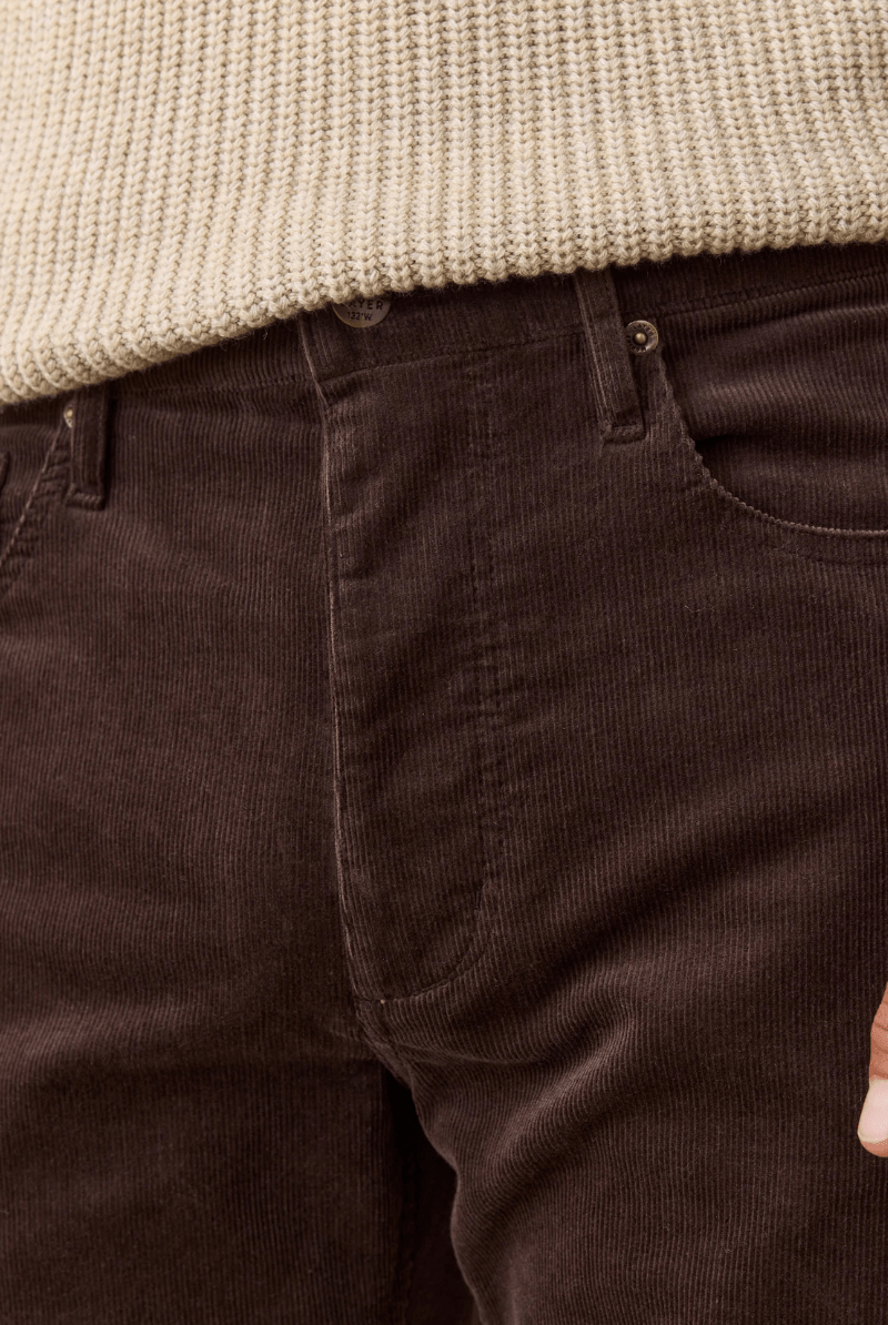 Pants - Marine Layer - Flex Terry Slim Straight Cords - Archery Close