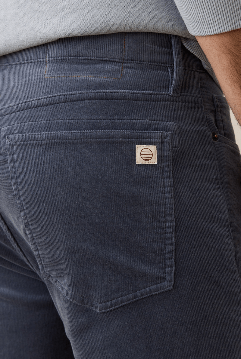 Pants - Marine Layer - Flex Terry Slim Straight Cords - Archery Close