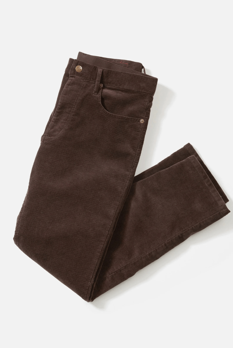 Pants - Marine Layer - Flex Terry Slim Straight Cords - Archery Close