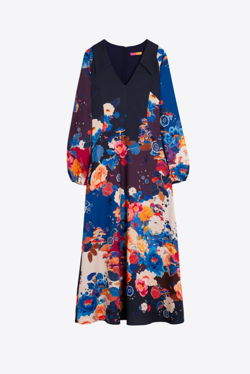 Dresses - Vilagallo - Flowers & Mushrooms Dress - Archery Close