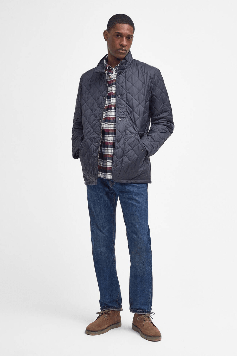 Outerwear - Barbour - Flyweight Chelsea Quilted Jacket in Navy - Archery Close