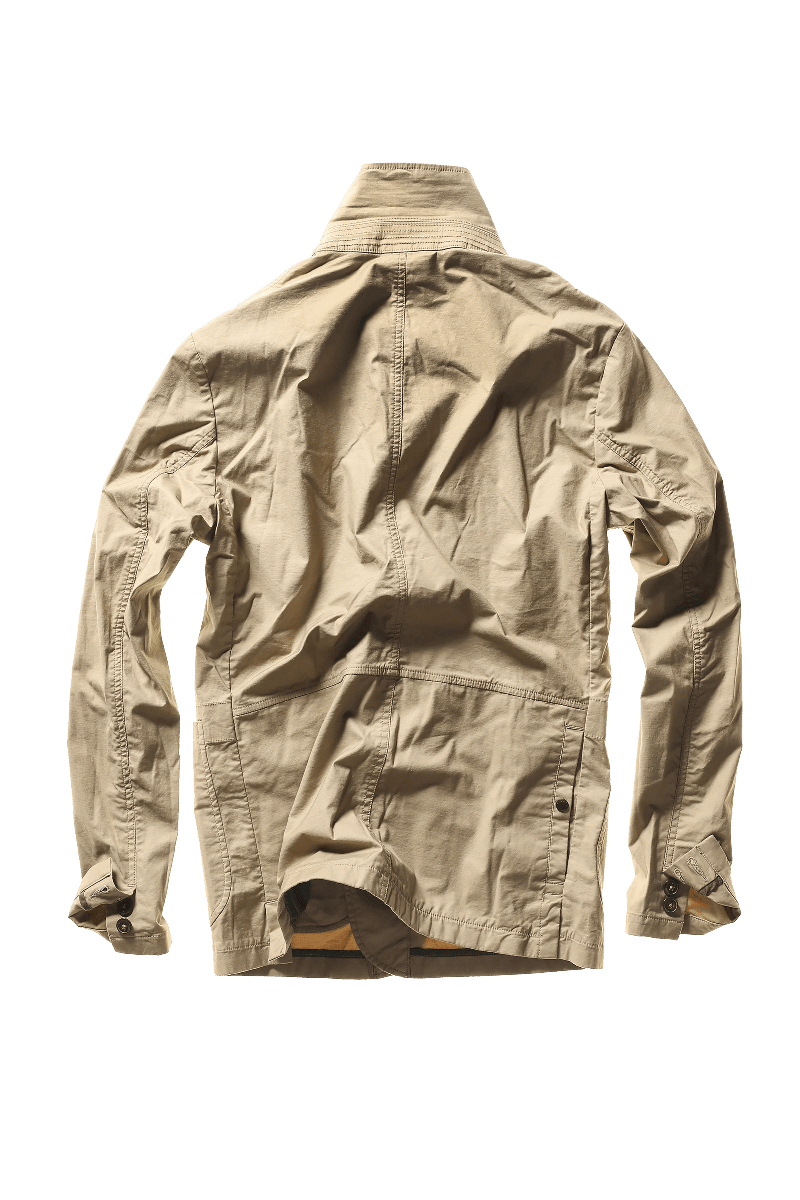 Beige jacket on a white background