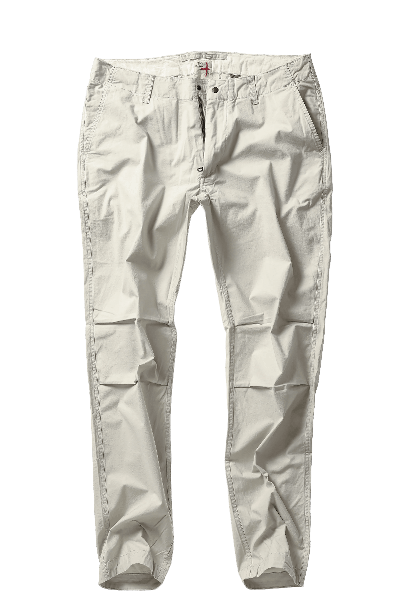 Light gray pants on a white background