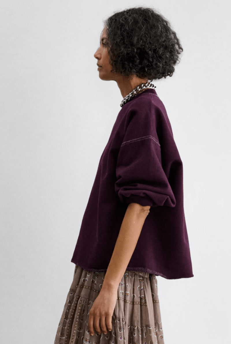 Sweatshirts - Rachel Comey - Fond Sweatshirt in Plum - Archery Close