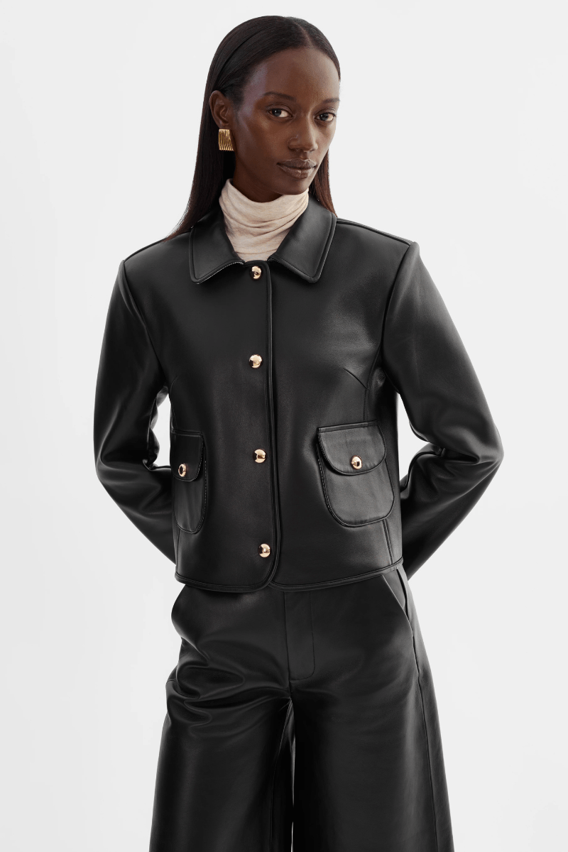 Outerwear - Lamarque - Francesca Jacket in Black - Archery Close