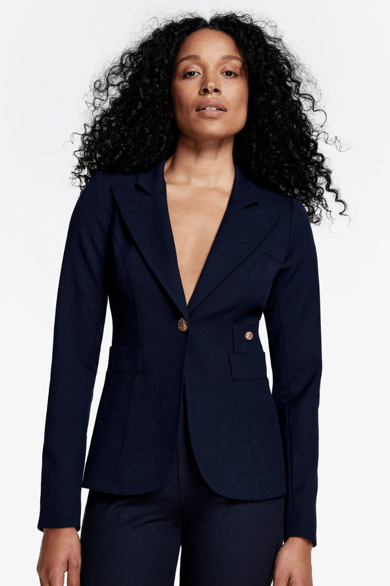 Blazer - Smythe - Full Back Dutchess Blazer in Deep Navy - Archery Close