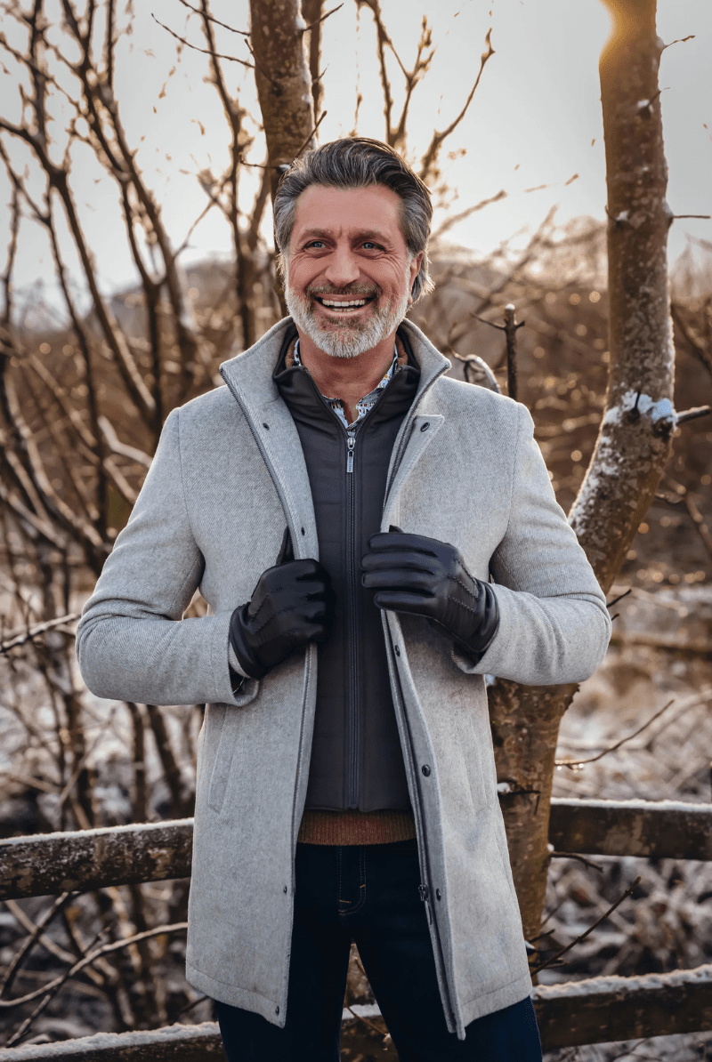 Outerwear - A Fish Named Fred - Funnel Neck Coat - Archery Close