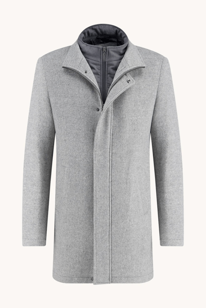 Outerwear - A Fish Named Fred - Funnel Neck Coat - Archery Close