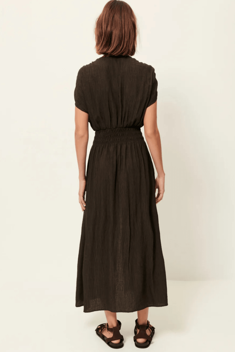 Dresses - Sessun - Galiane Dress in Umbra - Archery Close