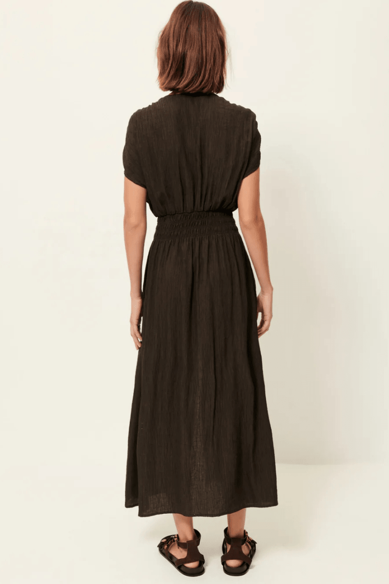 Dresses - Sessun - Galiane Dress in Umbra - Archery Close