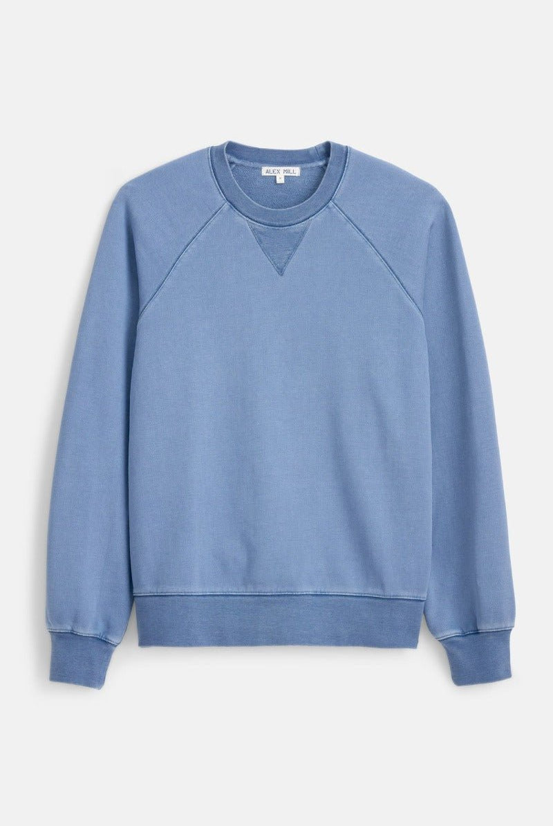 Alex Mill Garment Dye Raglan Sweatshirt in Cotton Fleece