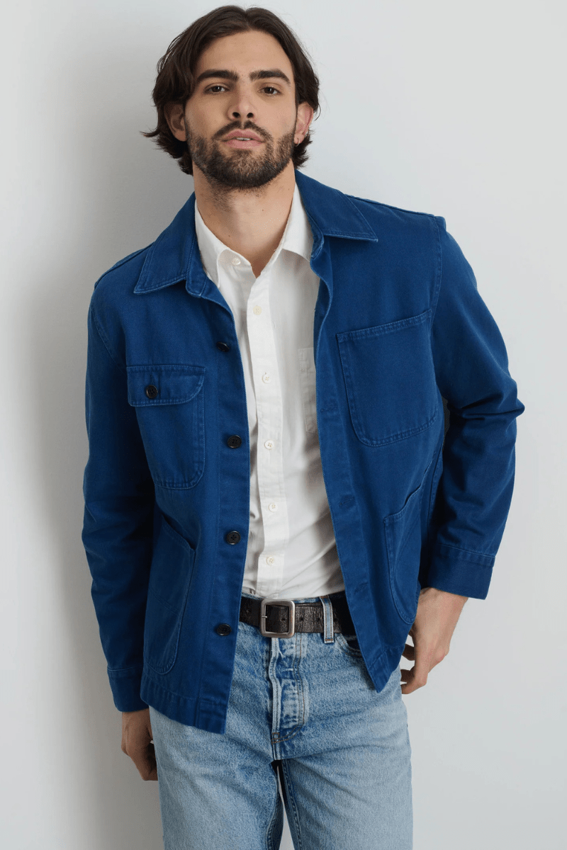 Outerwear - Alex Mill - Garment Dyed Work Jacket in Recycled Denim - Archery Close