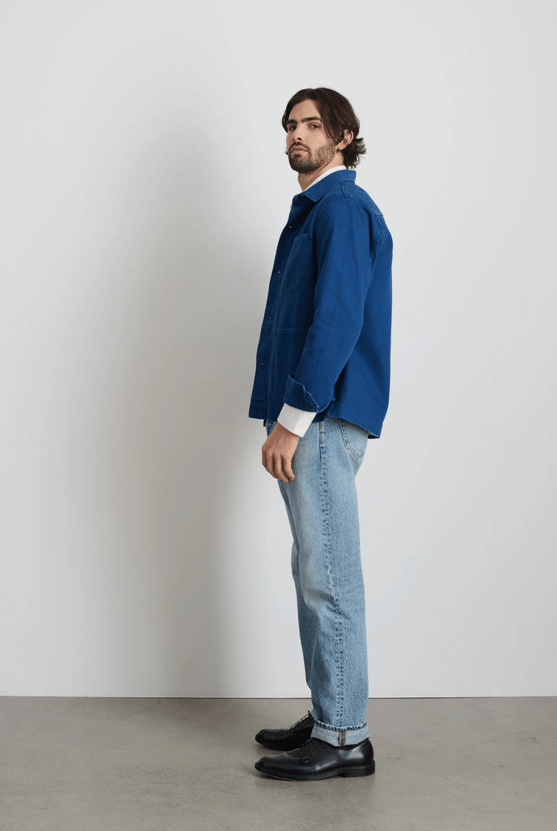Outerwear - Alex Mill - Garment Dyed Work Jacket in Recycled Denim - Archery Close