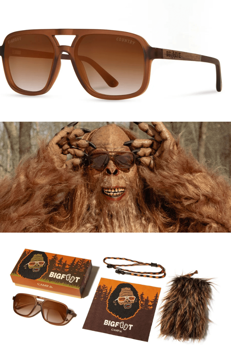 Sunglasses - Shwood Eyewear - Glacier - Bigfoot Edition in Matte Mud - Archery Close
