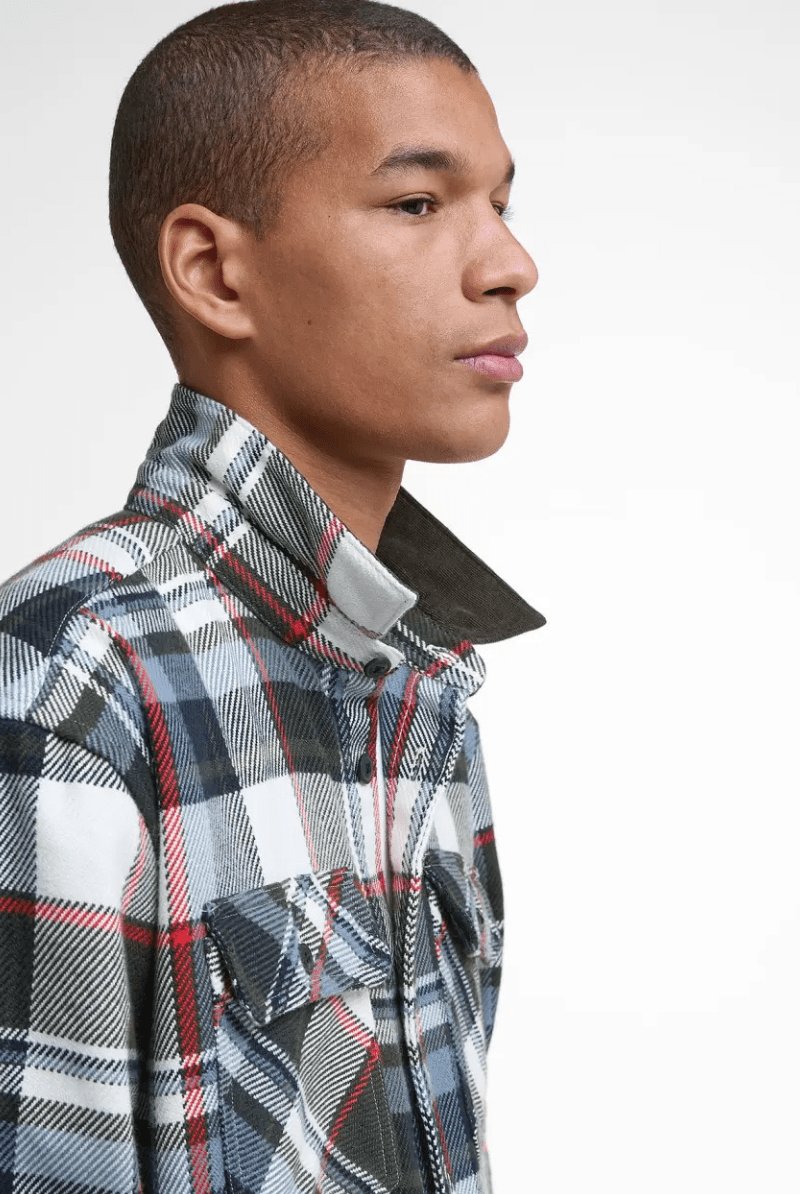 Shirts & Tops - Barbour - Grasmoor Relaxed Long - Sleeved Shirt - Olive - Archery Close