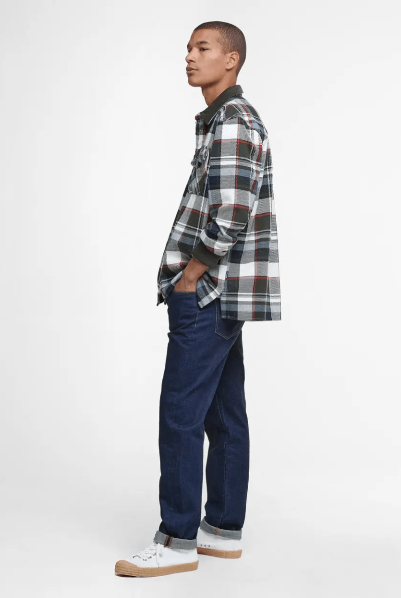 Shirts & Tops - Barbour - Grasmoor Relaxed Long - Sleeved Shirt - Olive - Archery Close