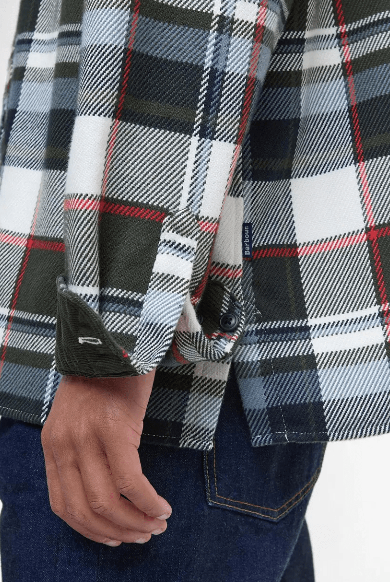 Shirts & Tops - Barbour - Grasmoor Relaxed Long - Sleeved Shirt - Olive - Archery Close