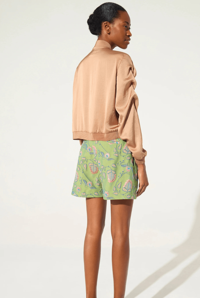 Shorts - Cotelac - Green Printed Short - Archery Close