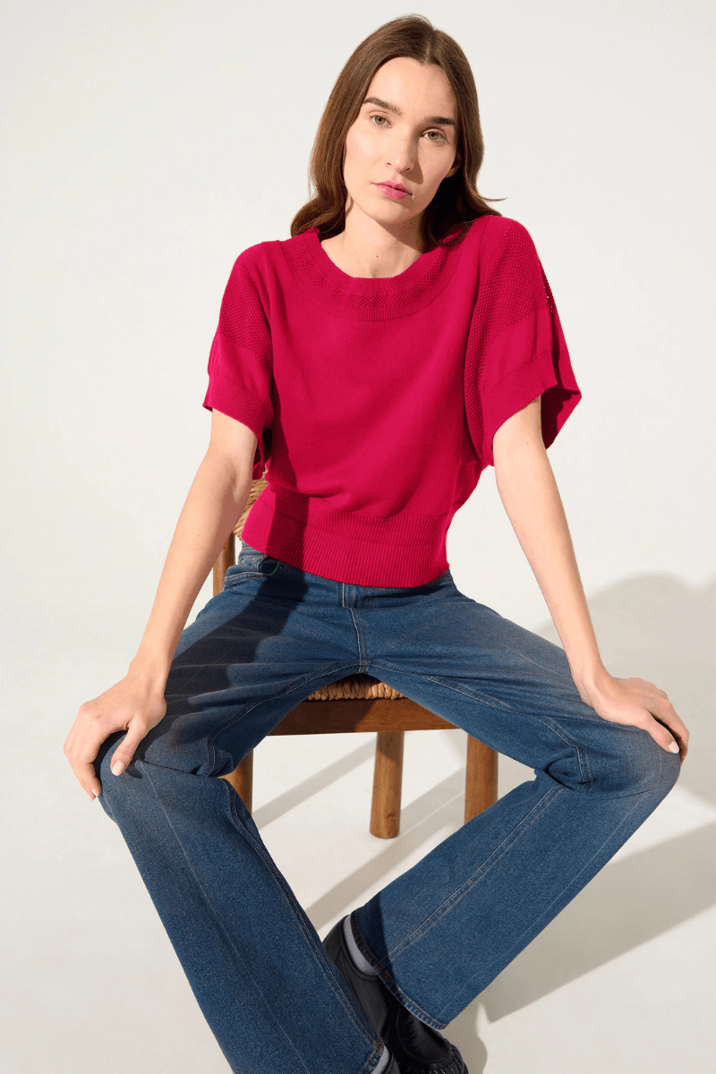 Sweater - Cotelac - Grenadine Sweater - Archery Close