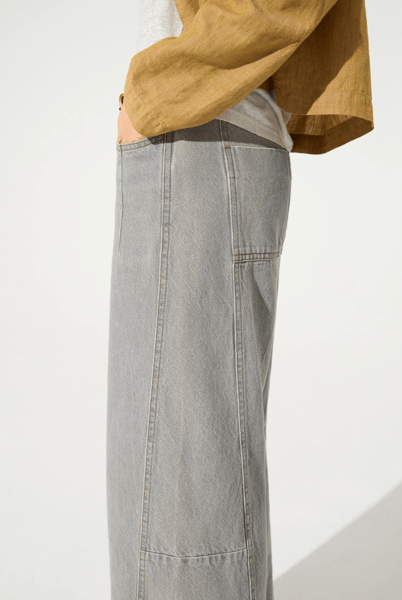 Jeans - Cotelac - Grey Cotton Jeans - Archery Close