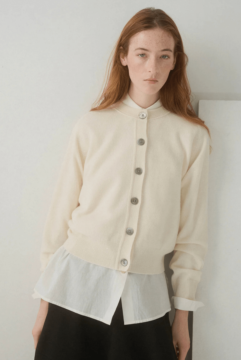 Sweater - DemyLee - Gwen Cardigan in Ivory - Archery Close