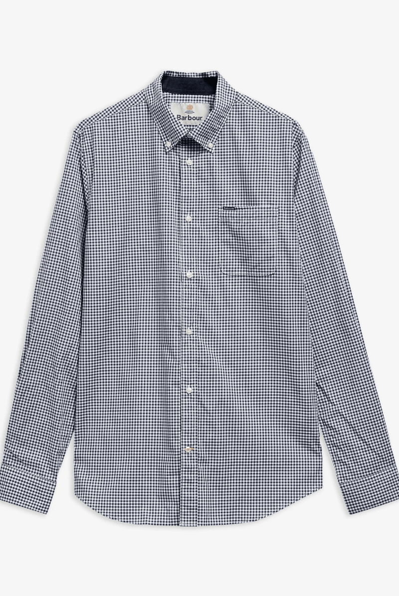 Shirts & Tops - Barbour - Harbourwall Tailored Long-Sleeved Shirt - Archery Close