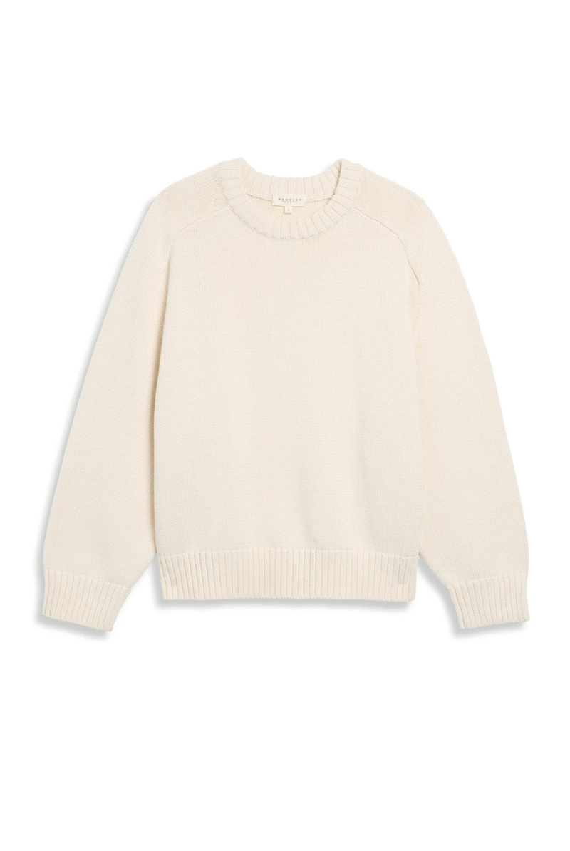 Sweater - DemyLee - Haruhi Cotton Sweater in Off White - Archery Close
