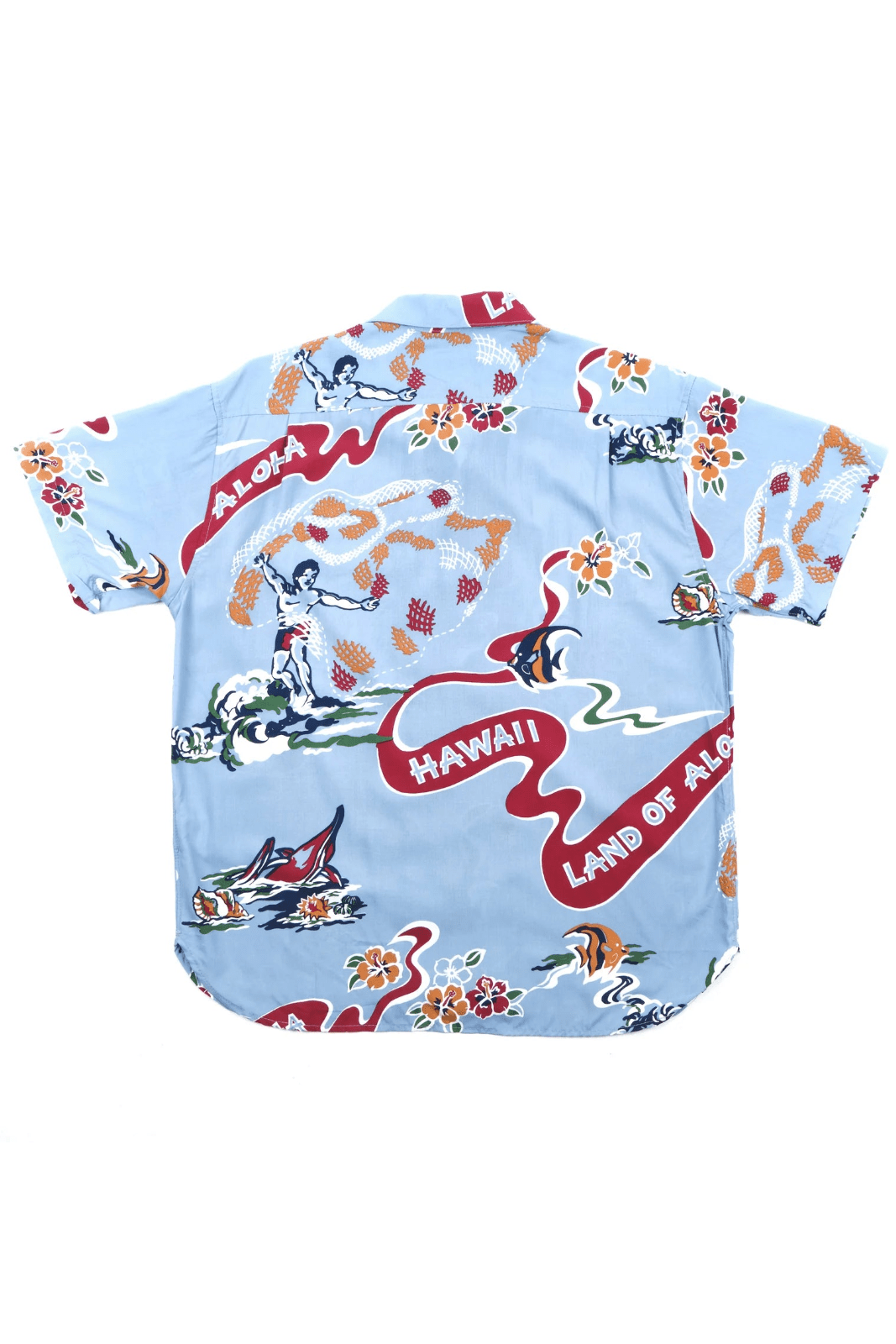 Sweatshirts - Freenote Cloth - Hawaiian Clear Blue Aloha - Archery Close