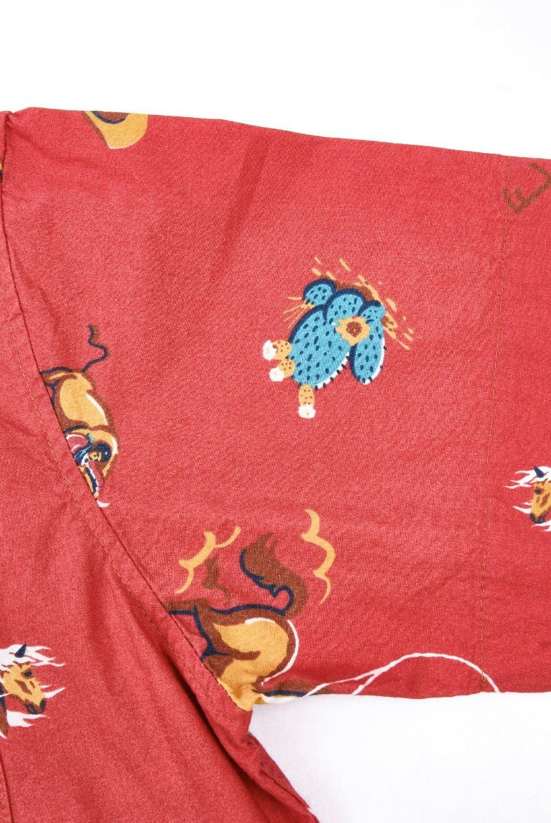 Freenote Cloth Hawaiian Orange Cowboy Shirt