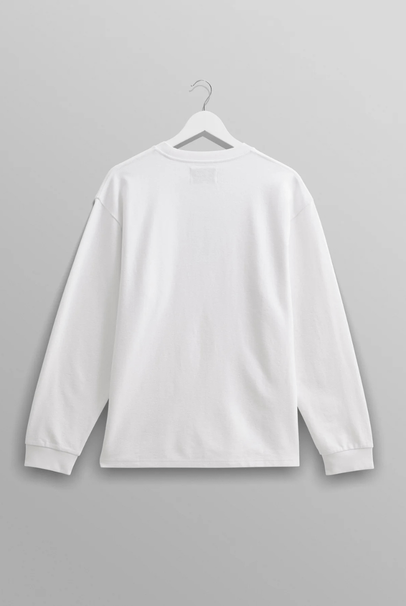 Shirts & Tops - Wax London - Hayden Long Sleeve T-Shirt in White - Archery Close