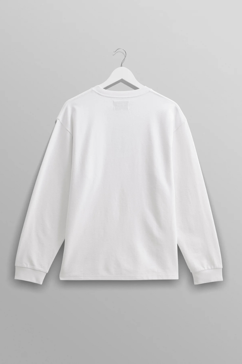 Shirts & Tops - Wax London - Hayden Long Sleeve T-Shirt in White - Archery Close