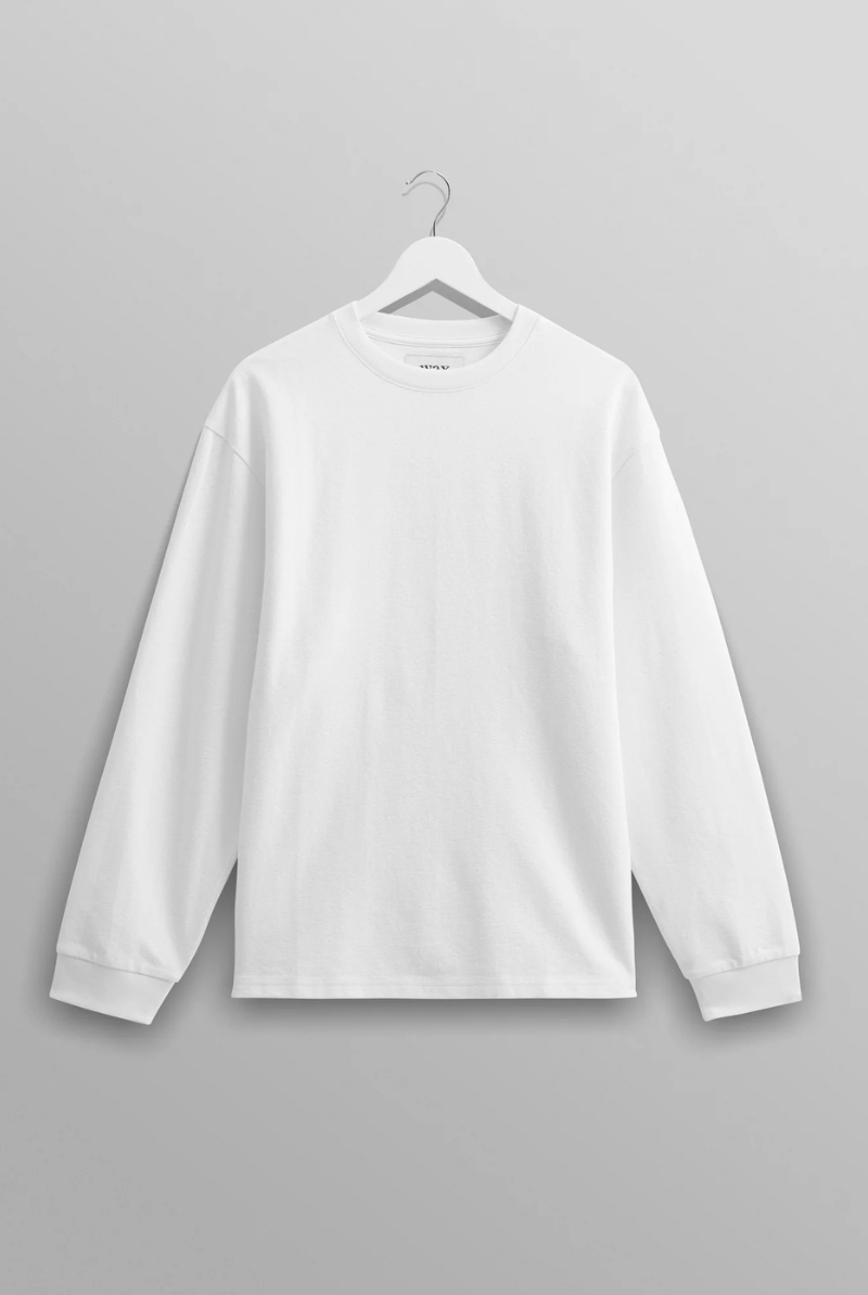 Shirts & Tops - Wax London - Hayden Long Sleeve T-Shirt in White - Archery Close