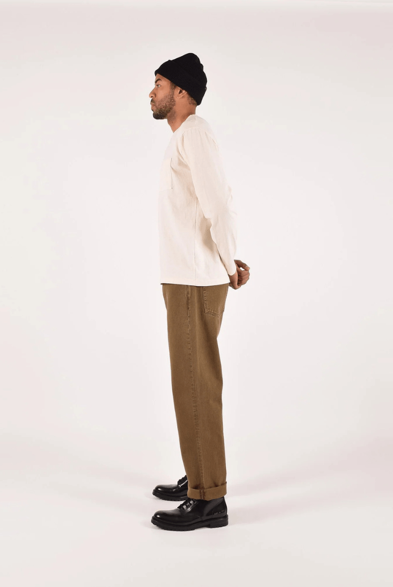 T-Shirt - Dehen 1920 - Heavy Duty Long Sleeve Tee - Natural - Archery Close